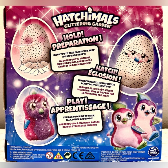 Hatchimals Glittering Garden's Sparkly Pengula, Hatching Egg, Interactive Pet - Picture 5 of 6